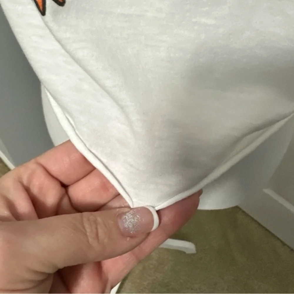 K-Coast Surf Shop Ocean City MD White Cropped  Short Sleeve‎ T-shirt EUC - Picture 5 of 5